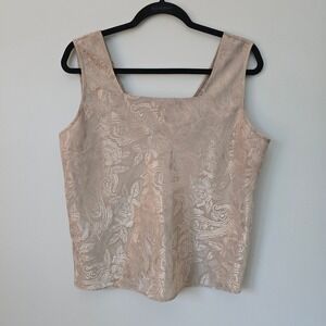 Vintage Escapades | Women's Sleeveless Top | Textured Floral Paisley